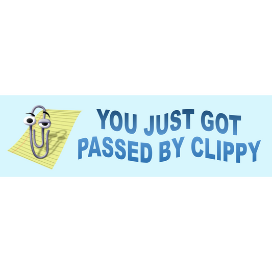 Clippy 3x10 Sticker