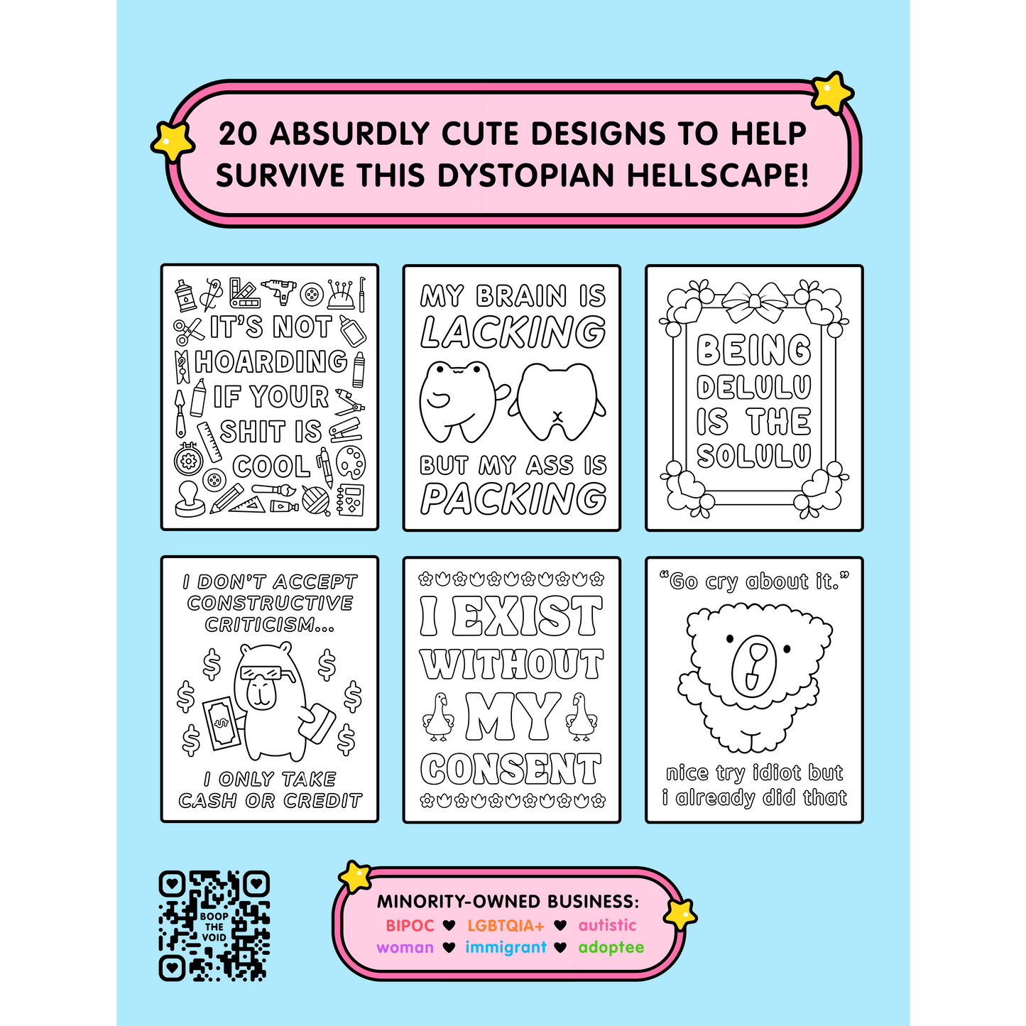 A Lil' Unhinged Adult Coloring Book