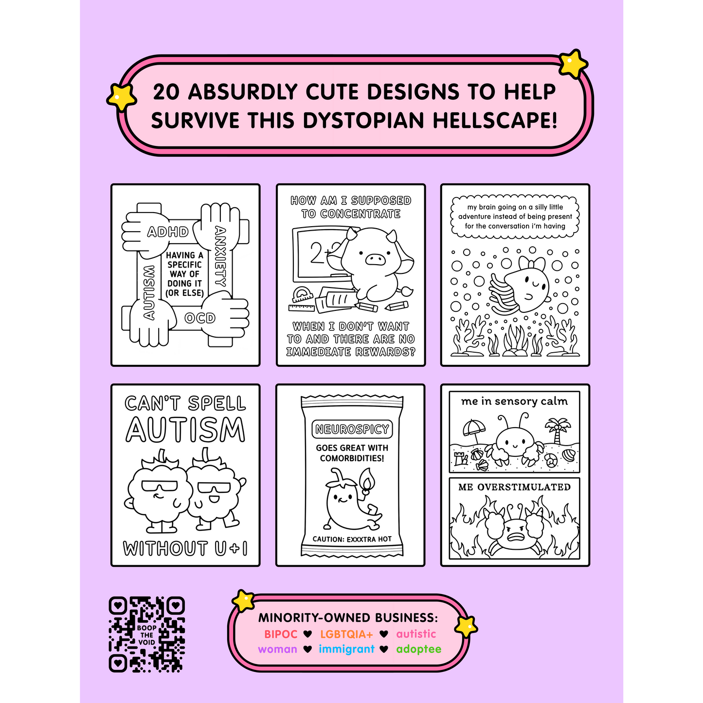 Neurodivergent Adult Coloring Book