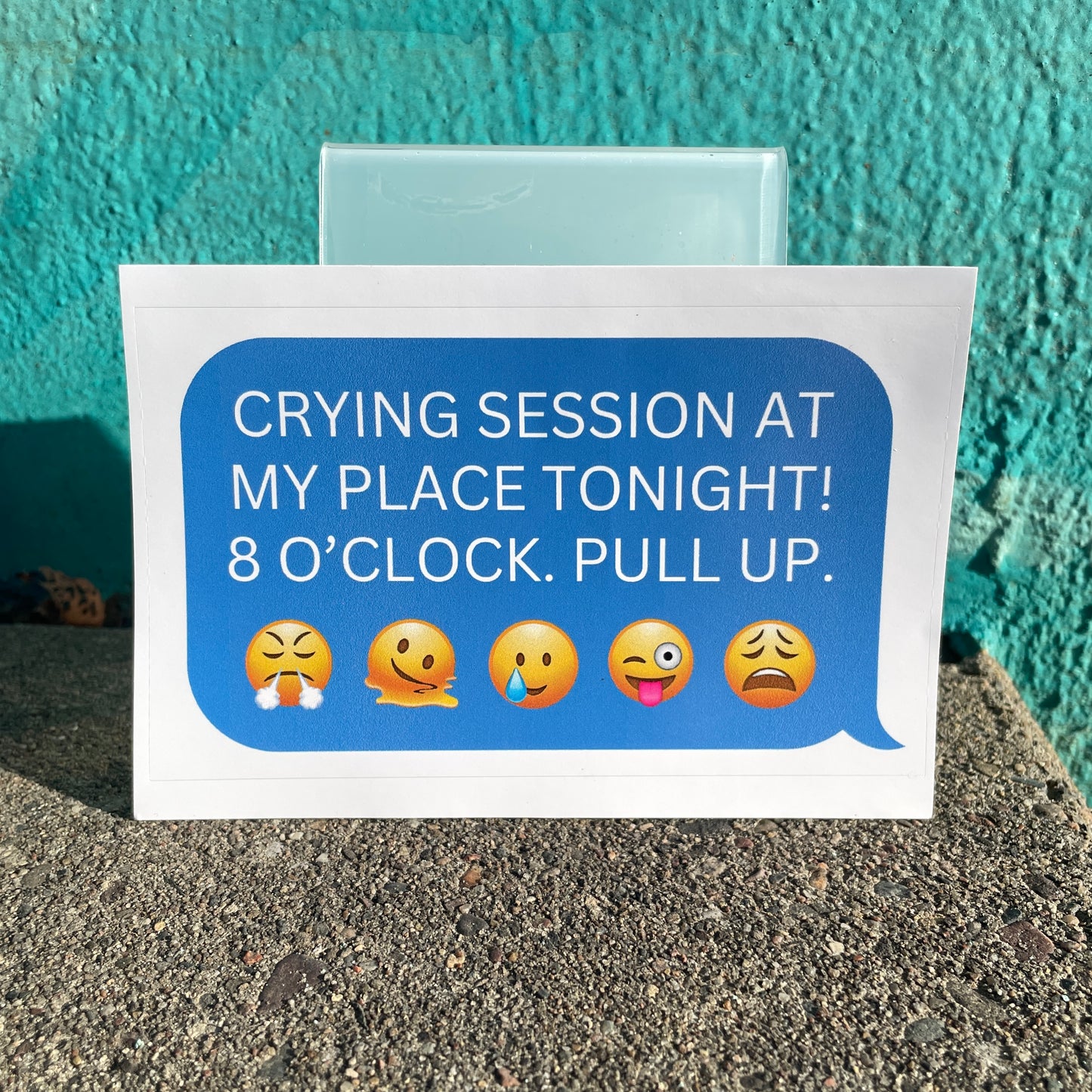 Crying Session 3x5 Sticker