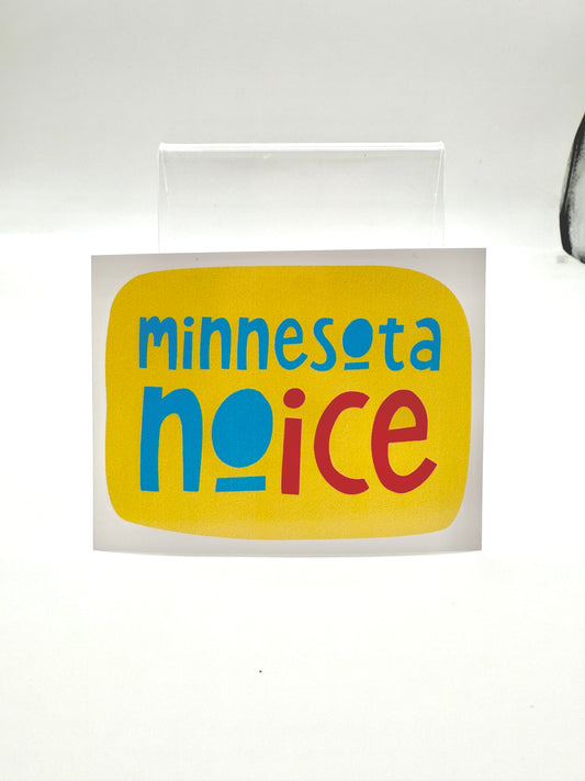 Minnesota noice - anti-ICE sticker (ALL PROFITS DONATED)
