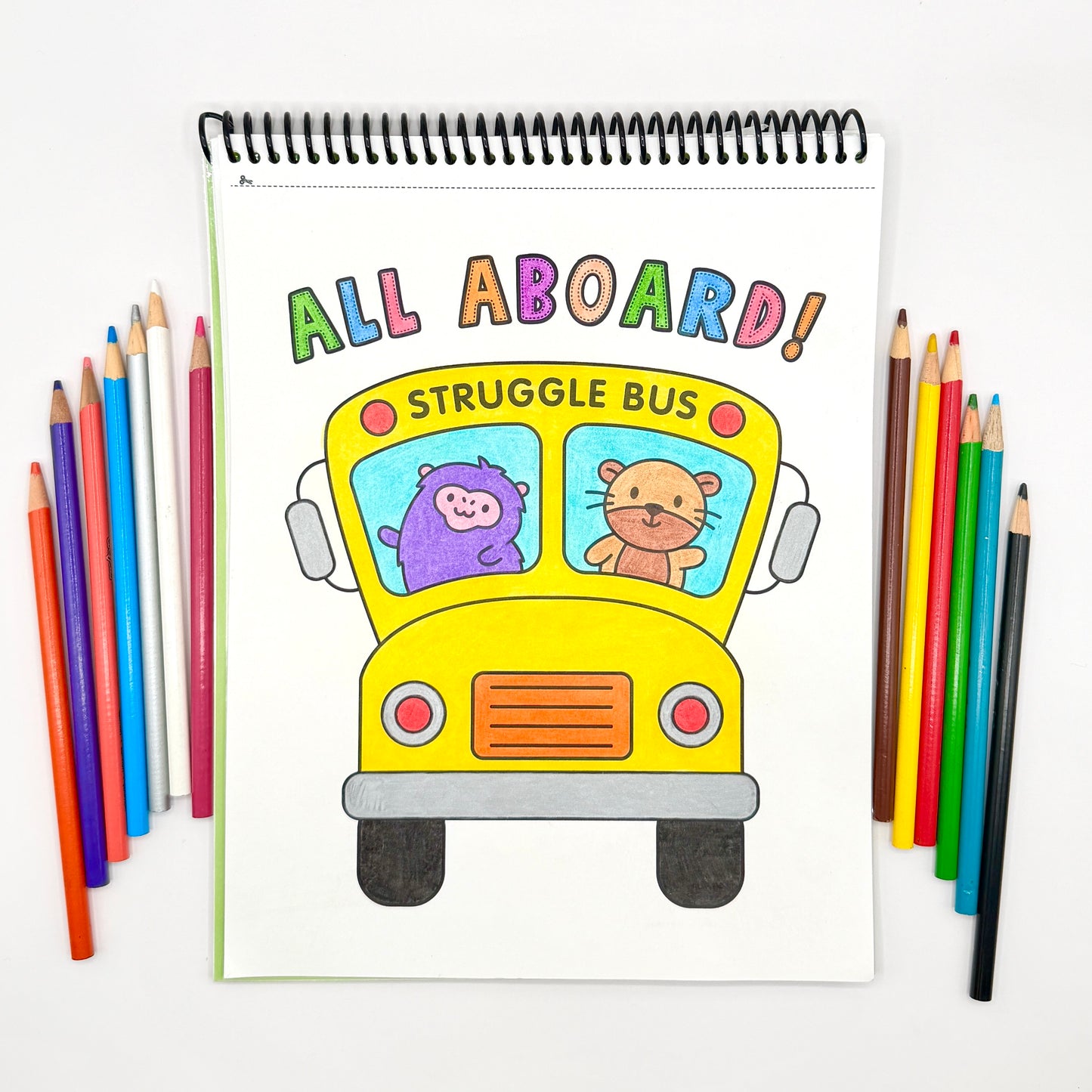 Struggle Bus Adult Coloring Book