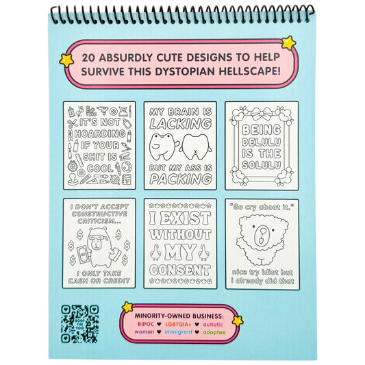 A Lil' Unhinged Adult Coloring Book