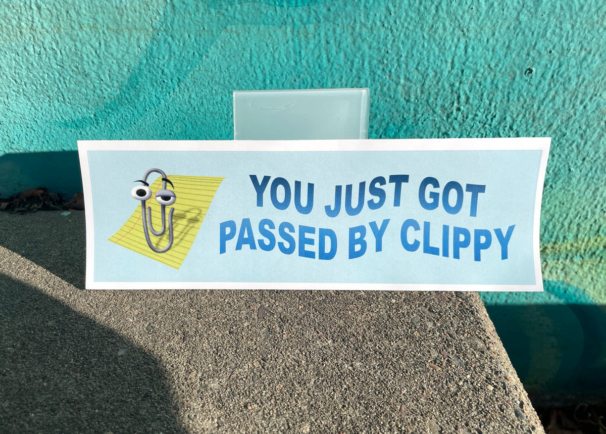 Clippy Fighting Sticker Clippy (3x10 sticker) – Boop the Void
